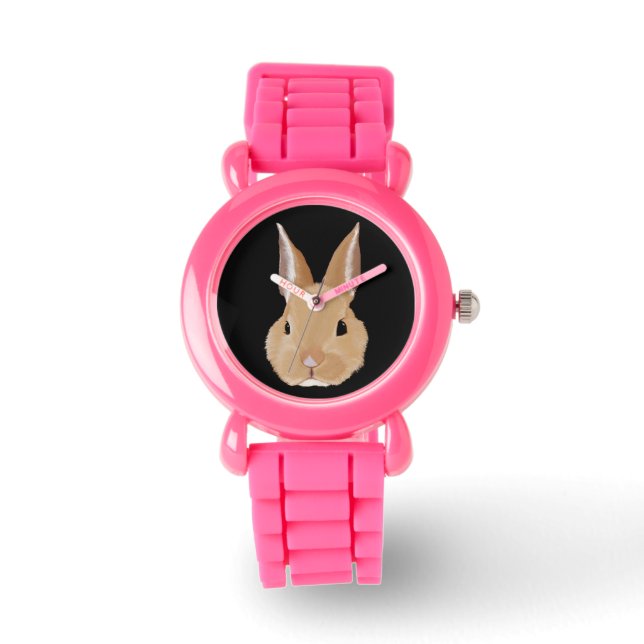 Relojes para niños conejo conejo conejo (Anverso)
