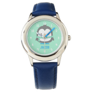 Relojes para niños Pinguino Pequeño Lindo Mantener