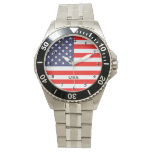Relojes patrióticos con placa de marcado de bande