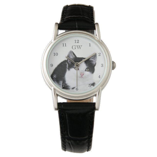 Relojes Pensativos de Blanco y Negro (Anverso)