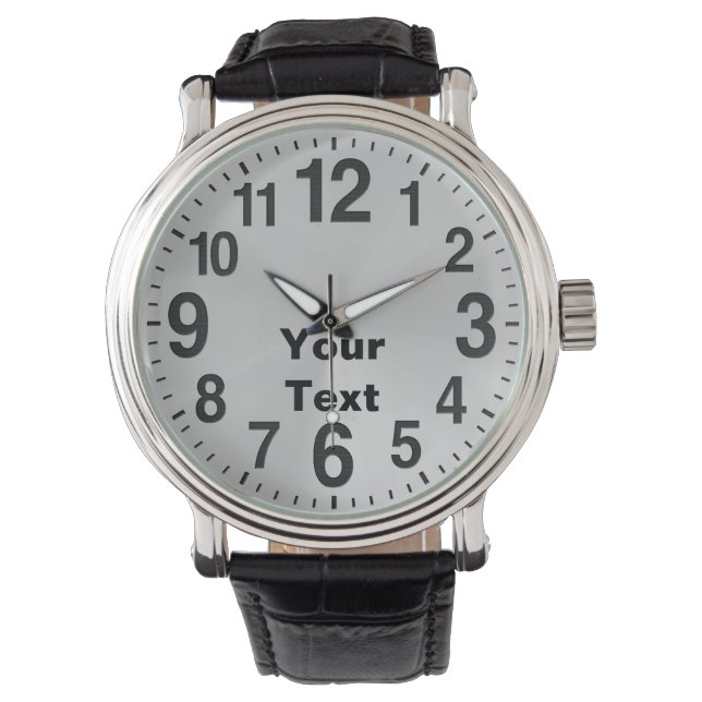 Relojes personalizados de gran número para hombres (Anverso)