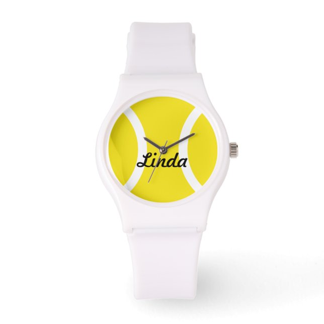 Relojes personalizados de pelota de tenis con nomb (Anverso)