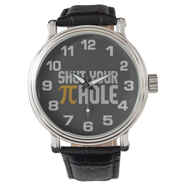 Relojes personalizados de "Pie (pi) Hole" (Anverso)