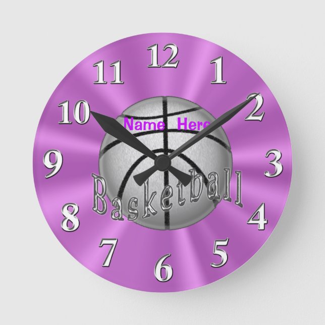 Relojes personalizados del baloncesto para el (Anverso)