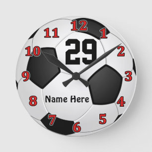 Relojes personalizados del fútbol con NOMBRE y