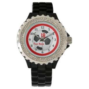 Relojes personalizados del fútbol para las mujere