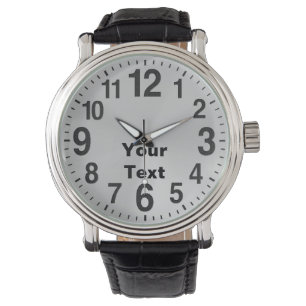 Relojes personalizados del gran número para los