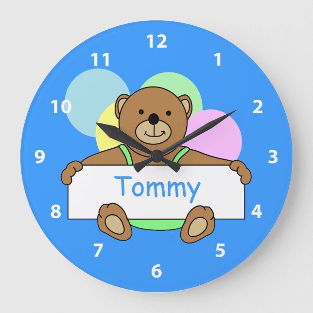 Relojes personalizados del oso de peluche (Anverso)