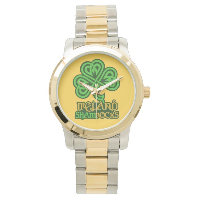Relojes personalizados Shamrock de Irlanda (Anverso)