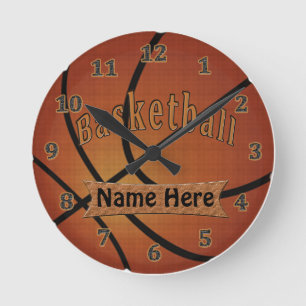 Relojes personalizados vintage del baloncesto