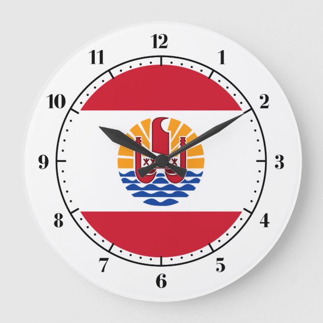 Relojes polinesios franceses de la bandera (Anverso)
