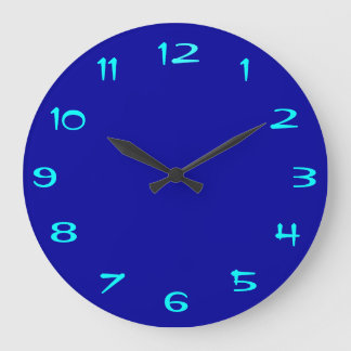 Relojes Redondos Llenos de Azul Real y Acuático > 