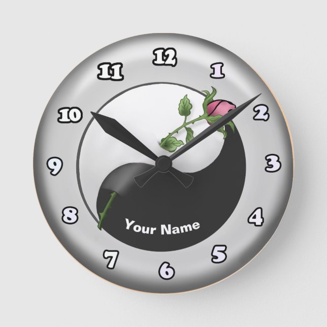 Relojes Rosa Yin Yang (Anverso)