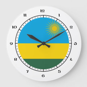 Relojes ruandeses/ruandeses de la bandera