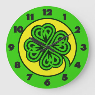 Relojes tribales de pared de Shamrock