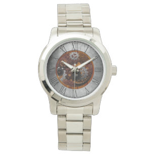 Relojes y engranajes de vapor de grunge
