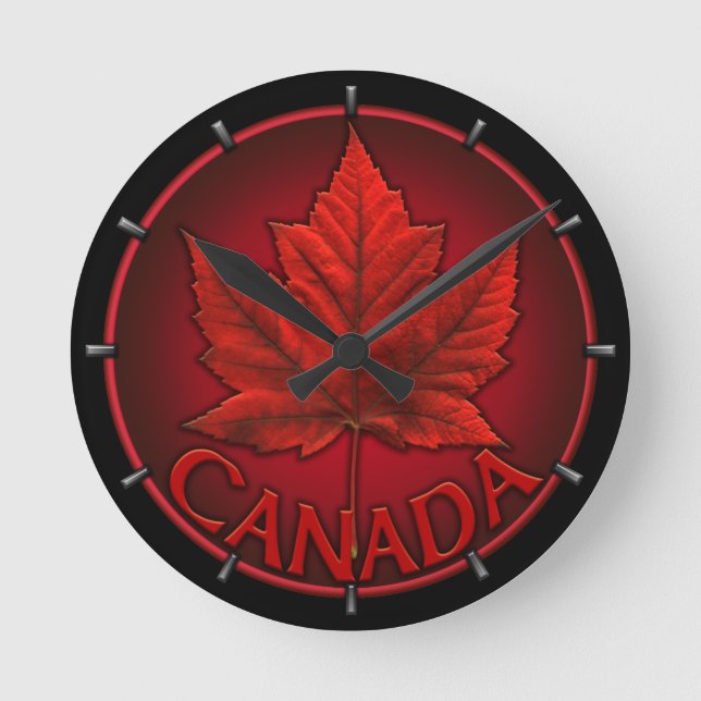 Relojes y regalos de pared del recuerdo de Canadá (Anverso)