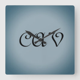 Relojes y relojes de gris azul