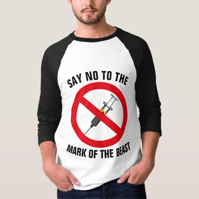 REMARCA DE LA BESTIA CAMISETAS CRISTIANAS (Anverso)