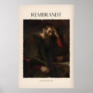 Rembrandt El Apóstol Pablo657 Impresión de Arte Re