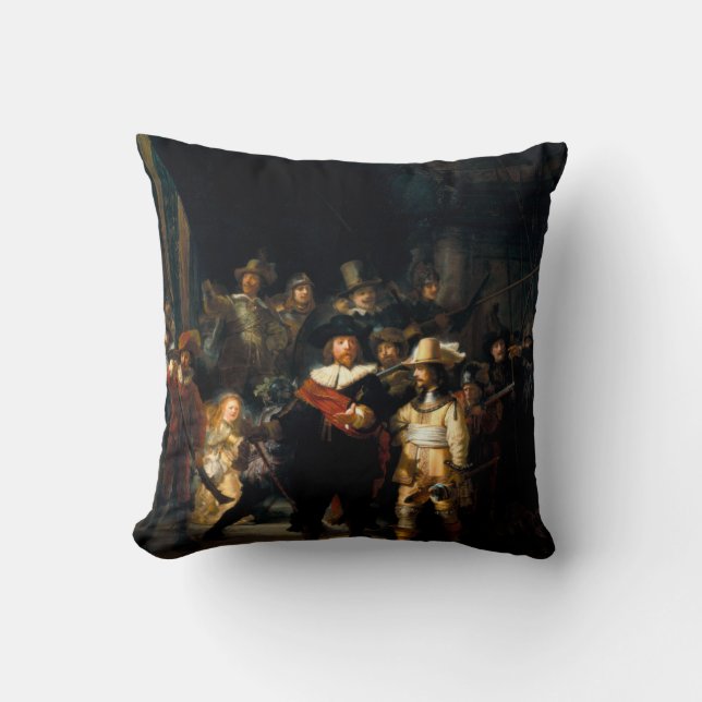 Rembrandt el Cojín decorativo del guardia nocturna (Anverso)