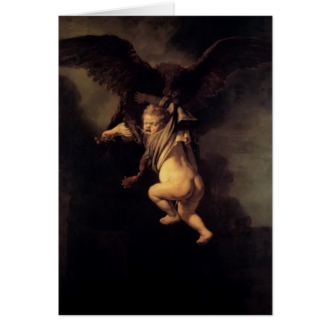 Rembrandt la abducción de Ganymede (Frente)