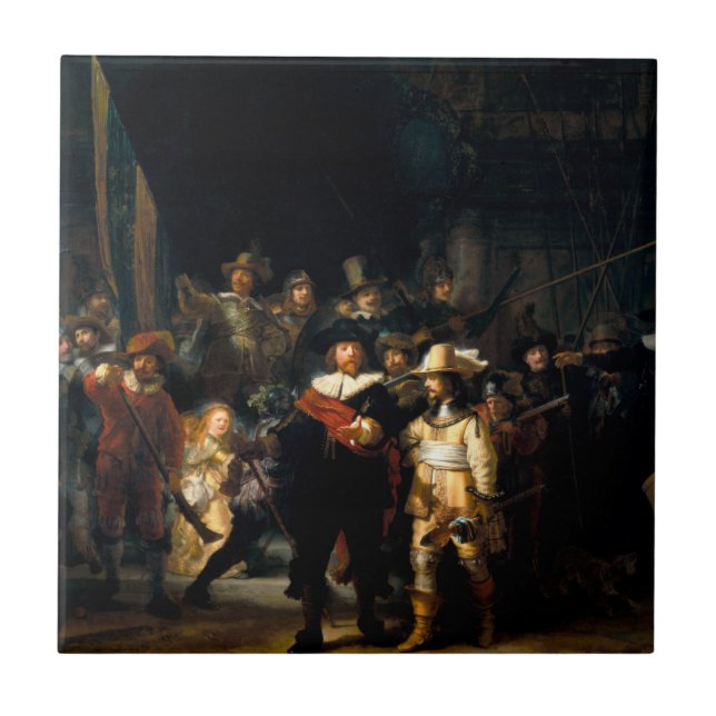 Rembrandt la teja del guardia nocturna (Frente)