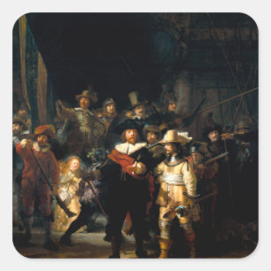 Rembrandt Los Pegatinas De Night Watch