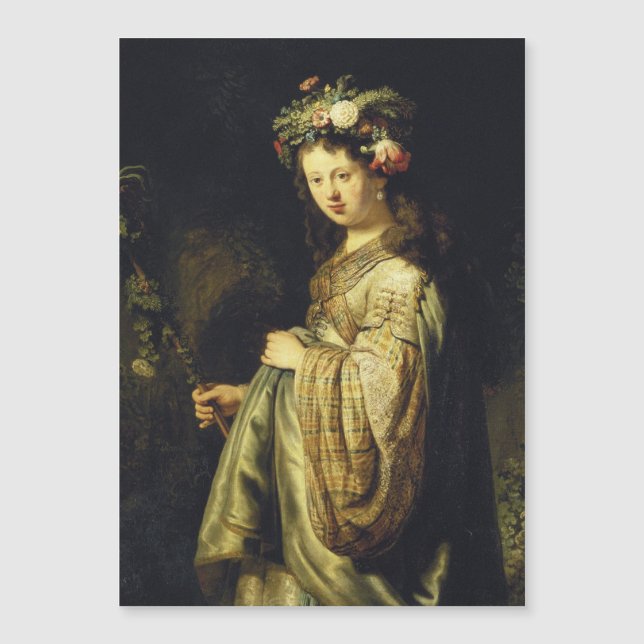 Rembrandt - Saskia As Flora (Anverso)