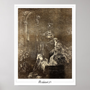 Rembrandt van Rijn Zedign Poster de arte #105