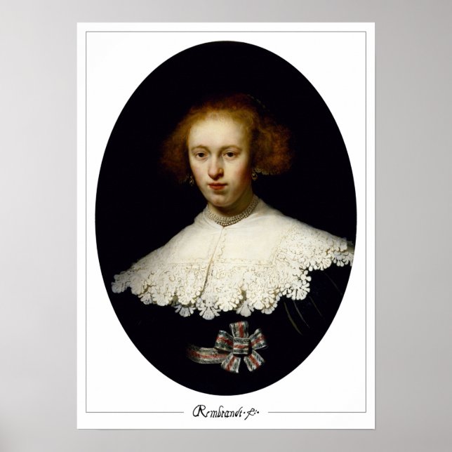 Rembrandt van Rijn Zedign Poster de arte #252 (Frente)