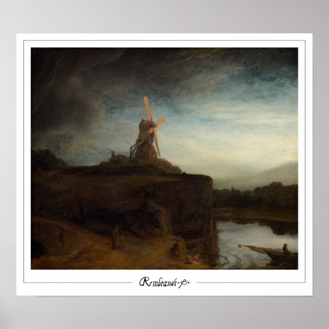 Rembrandt van Rijn Zedign Poster de arte #30 (Frente)