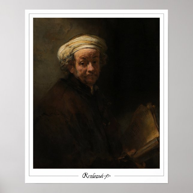 Rembrandt van Rijn Zedign Poster de arte #373 (Frente)