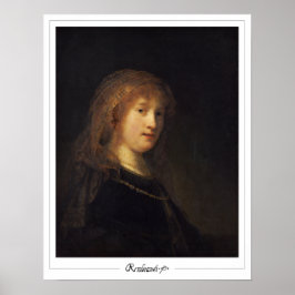 Rembrandt van Rijn Zedign Poster de arte #4