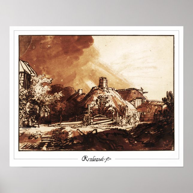 Rembrandt van Rijn Zedign Poster de arte #462 (Frente)