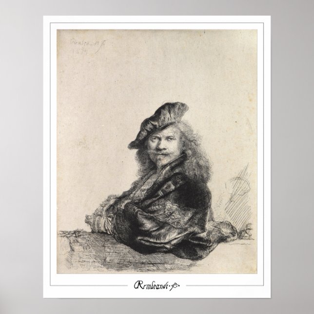 Rembrandt van Rijn Zedign Poster de arte #49 (Frente)