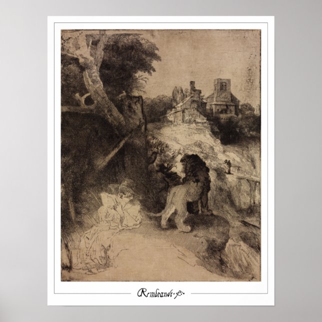 Rembrandt van Rijn Zedign Poster de arte #59 (Frente)