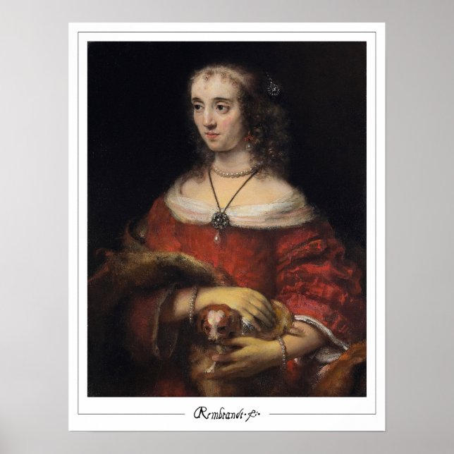 Rembrandt van Rijn Zedign Poster de arte #6 (Frente)