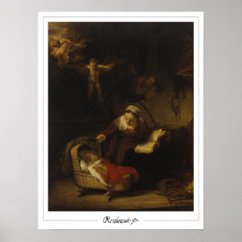 Rembrandt van Rijn Zedign Poster de arte #672