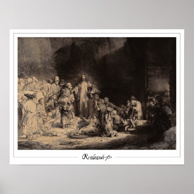 Rembrandt van Rijn Zedign Poster de arte #676 (Frente)