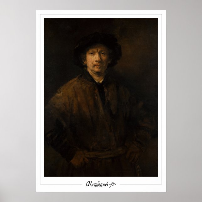 Rembrandt van Rijn Zedign Poster de arte #680 (Frente)