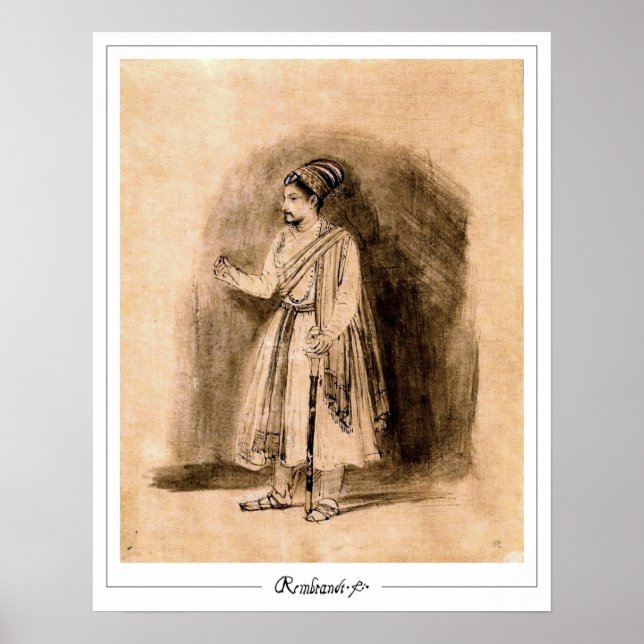 Rembrandt van Rijn Zedign Poster de arte #681 (Frente)