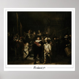 Rembrandt van Rijn Zedign Poster de arte #701