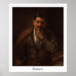 Rembrandt van Rijn Zedign Poster de arte #714