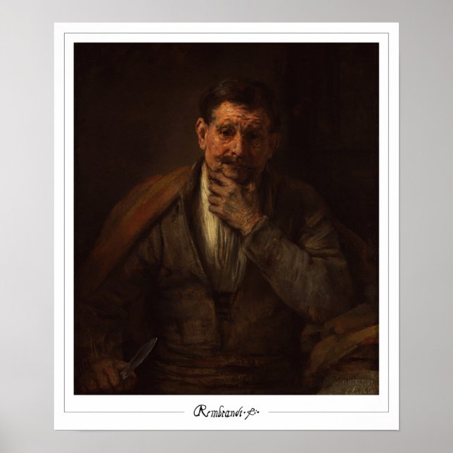 Rembrandt van Rijn Zedign Poster de arte #714 (Frente)