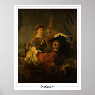 Rembrandt van Rijn Zedign Poster de arte #8