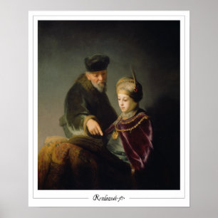 Rembrandt van Rijn Zedign Poster de arte #9