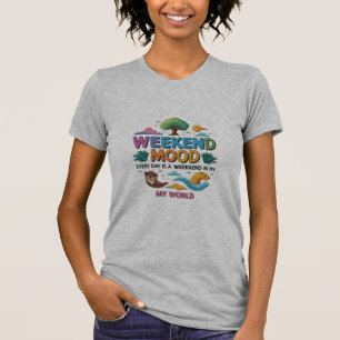 Remera ajustada Weekend Mood – Nature Girl Vibe