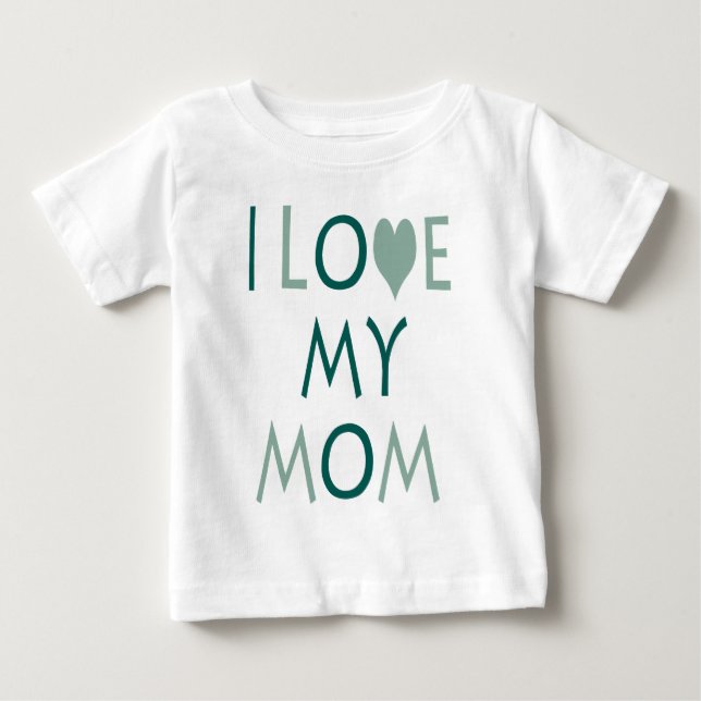Remera Bebe Amo a Mi Mama (Anverso)