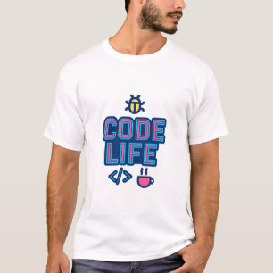 Remera CODE LIFE Dev – Para programadores, codific